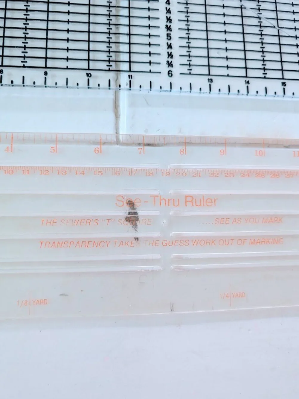 Lot of 2 VTG Quilting Rulers Betty Gall Quilters Rule Template & Sewers T Square